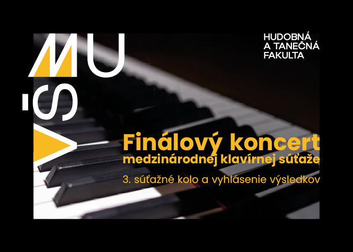 Finálový koncert Medzinárodnej klavírnej súťaže